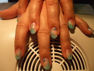 Zselés műköröm díszítés